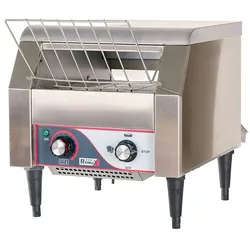Romux® Griddle Toaster Elektrische 50 cm Tischgerät | Professioneller Grillplatte Toaster aus Edelstahl Temperatur 300°C - 2400 W