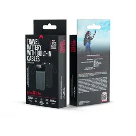 MaxLife MXPB-06 10000 mAh, 22.50 W, 37 Wh), Powerbank schwarz