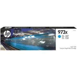 HP 973X Cyan Original Druckerpatrone mit hoher Reichweite bis zu 7.000 Seiten