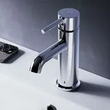 AM.PM Wasserhahn Bad, Waschtischarmatur Chrom, Badarmatur aus Messing, Waschbecken Armatur Badezimmer, Einhebelmischer, Mischbatterie Waschbecken, AM.PM Spike