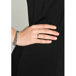 sheego Jerseykleid Shirtkleid Schwarz 46