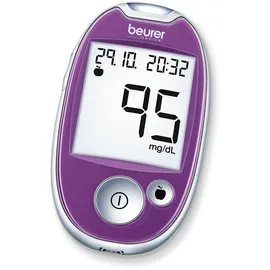 Beurer Blutzuckermessgerät mg/dl lila
