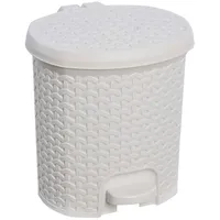 KEEEPER Rattan 5.5l Mülleimer - Nordic White) - One