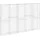 vidaXL Gabionenwand mit Abdeckung 300 x 30 x 200 cm