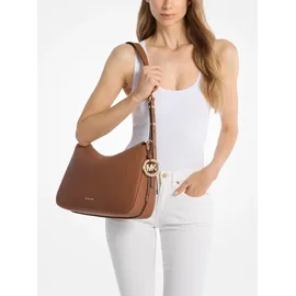 Michael Kors Nolita Medium Schultertasche Baumwolle/Leder Braun