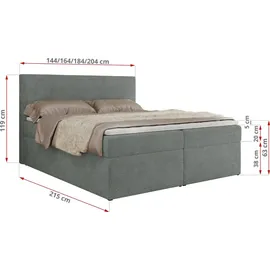 MKS Meble JAGUAR 200 x 200 cm H3 Grau