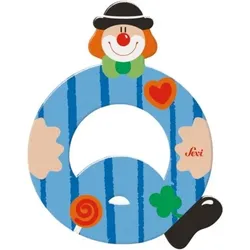 SEVI 81753 Holzbuchstabe Q Clown 10 cm