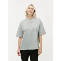 LeGer By Lena Gercke LeGer T-Shirt Lotte, LeGer by Lena Gercke großer Rückenprint, locker geschnitten grau M (38)