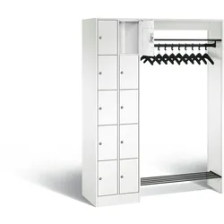 C+P Offene Garderobe Serie 8070, H1950xB1410xT480mm