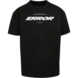 Mister Tee Error Wording Kurzarm-T-Shirt Black M