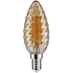 Paulmann Vintage Edition LED Kerze gedrehtes Glas  E14 230V 430lm 4,7W 2500K dimmbar Gold 28709