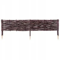 Kadax Palisade aus Weide natürlicher Weidenzaun, 1 Stück, 100x20cm