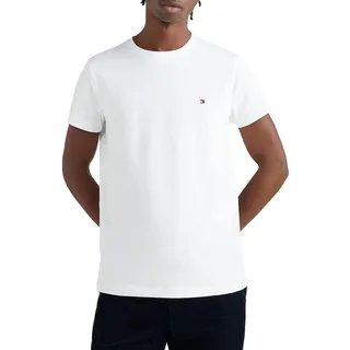 Tommy Hilfiger Core Stretch Slim Fit C Kurzarm-T-Shirt White L