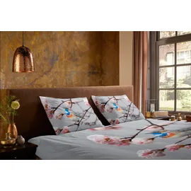 Muller Textil Yule Blumen Grau 135 x 200 cm + 2 x 80 x 80 cm