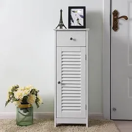 VASAGLE Badschrank 30 x 87 x 30 cm Weiß