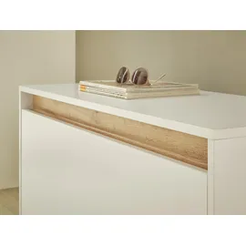 INOSIGN »GIRON/ CiTY, Schuhschrank mit Klappe, Sitzbank in Wotan Eiche«, viel Stauraum, Platz für ca. 8 Paar Schuhe, 100 cm breit