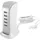 DUDAO Ladegerät 5x USB mit integriertem Netzkabel weiß (A5EU)