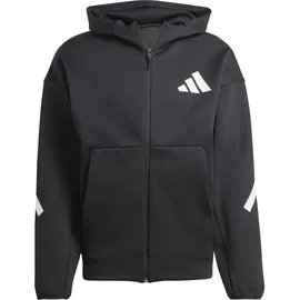 adidas Z.N.E. Reißverschlusspullover Black / White XL