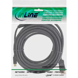InLine USB Display Kabel zu DisplayPort 7,5 m Schwarz