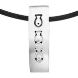 Ostsee-Schmuck Halsreif mit Anhänger Fisch Silber 925
