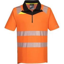 PORTWEST Warnschutz Polo-Shirt "DX412" DX4 - 4XL - orange/schwarz
