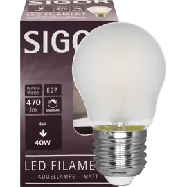 Sigor LED-Filament-Tropfenlampe 9019605164 4 W E27 warmweiß