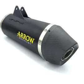 ARROW Schalldämpfer Aluminium Dunkel mit Carbon Endkappe für KTM 690 SMC/Enduro 19-21