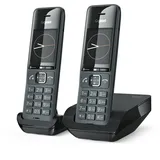Gigaset Comfort 520 Duo - 2 schnurlose DECT-Telefone - Edles Design - Hervorragende Audioqualität - Anrufsperre - Verzeichnis bis zu 200 Kontakte - Dunkelgrau