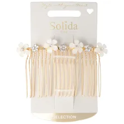 Einsteckkamm gold Blume