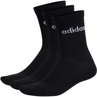 adidas Linear Crew Cushioned Socks 3er Pack black/white 43-45