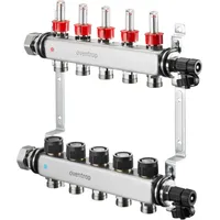 OVENTROP Multidis SF Edelstahl-verteiler 1 für 3 Heizkreise 0-5 l/min