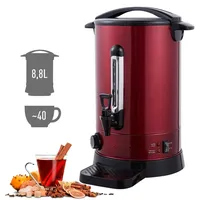 AREBOS Glühweinkocher 8,8 L Edelstahl Glühweinautomat Glühweinkessel Thermostat