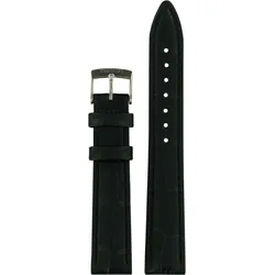 Tissot - Leder Pr 100 Classic Lederband Schwarz 16/14mm T600036973 - alligator-prägung,rind,schwarz
