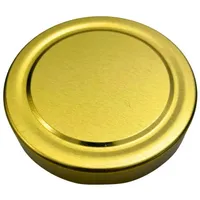 BIENEN SCHMIDT Einmachglas 60x Ersatzdeckel Schraubdeckel für 250g Twist Off Glas 66mm, (60 Stk), Metalldeckel, Dichtungsdeckel, Deckel für Einmachgläser goldfarben