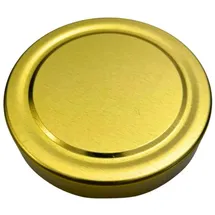 BIENEN SCHMIDT Einmachglas 60x Ersatzdeckel Schraubdeckel für 250g Twist Off Glas 66mm, (60 Stk), Metalldeckel, Dichtungsdeckel, Deckel für Einmachgläser goldfarben