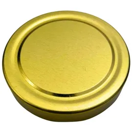 BIENEN SCHMIDT Einmachglas 60x Ersatzdeckel Schraubdeckel für 250g Twist Off Glas 66mm, (60 Stk), Metalldeckel, Dichtungsdeckel, Deckel für Einmachgläser goldfarben