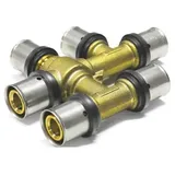 Dönges Sanpro Pressfitting T-Stück 20x2, Abgang 16x2 - 16x2