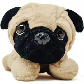 l und b plüsch L&B Mops 23 cm Beige