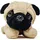 l und b plüsch L&B Mops 23 cm Beige