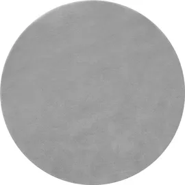 Tectake Kurzflorteppich Soft Zone Ø Ø 120 cm grau