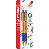 Stabilo Kugelschreiber Basic Blau 0,5 mm 2 St.