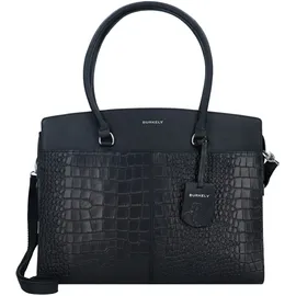 Burkely Cool Colbie Aktentasche Leder 40 cm Laptopfach schwarz
