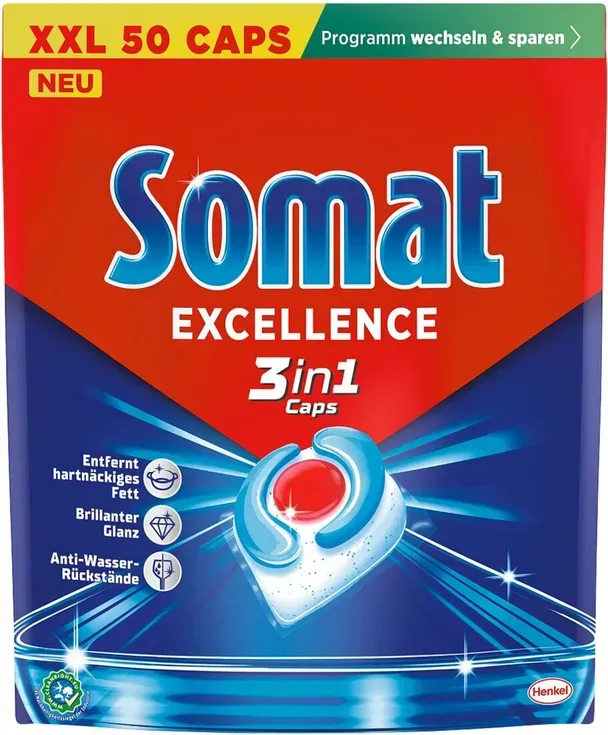 Somat Spülmaschinen-Caps Excellence 3in1 50 Tab 905 g