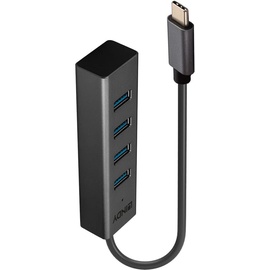 Lindy 4 Port USB-Hub, USB-C 3.0 [Stecker] (43325)