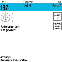 Reyher Federscheibe DIN 137 A 3 1.4310 1000 Stück