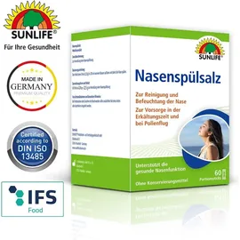 Sunlife Nasendusche Nasenspülsalz 60 St.