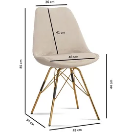 FineBuy Esszimmerstuhl 2er Set