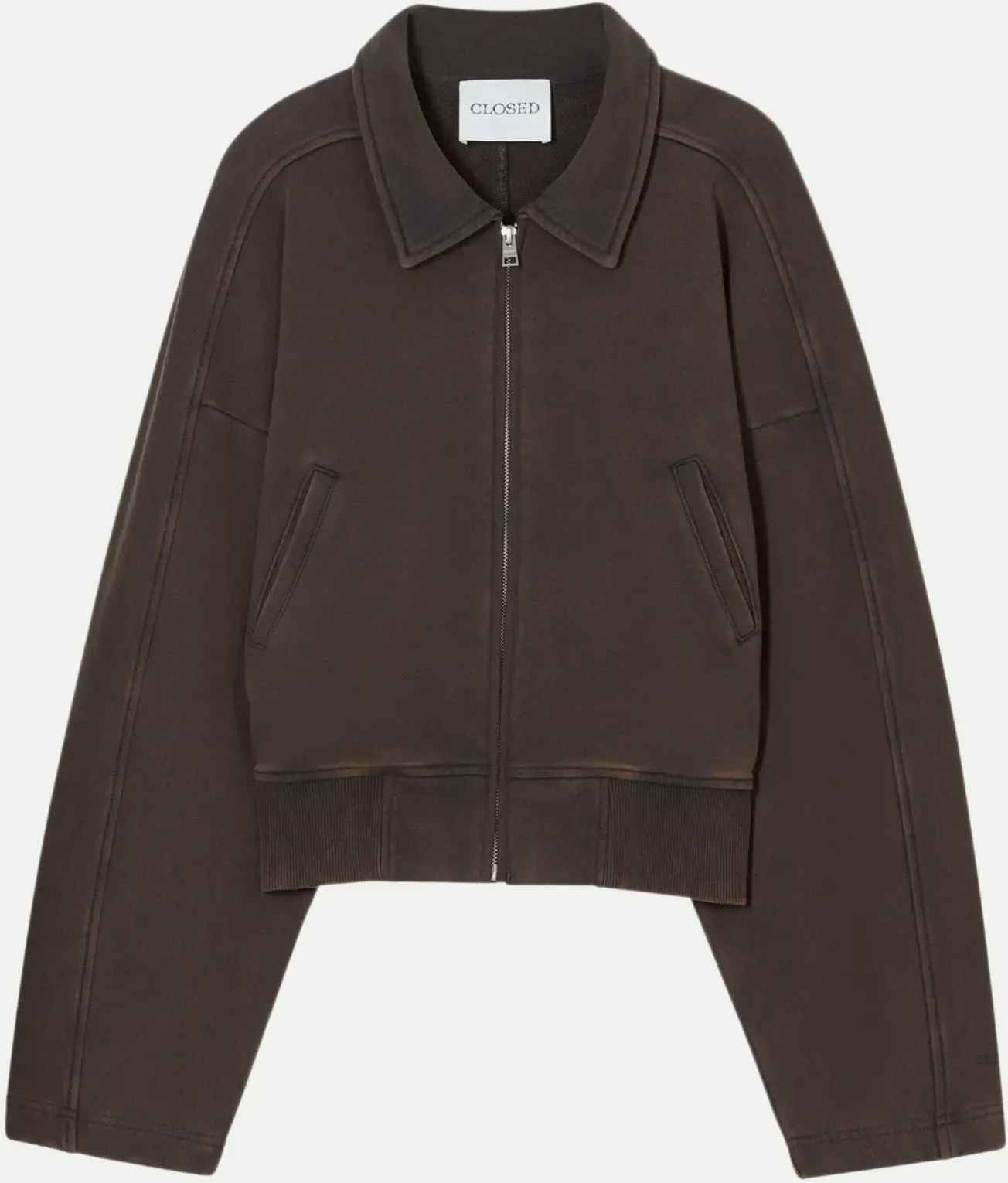 Sweatshirtjacke Braun M