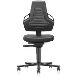 Drehstuhl NEXXIT 2, mit Rollen, ESD, Kunstleder Magic ESD