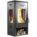 Wamsler KaminofenTYP10188-TRION-H 3-Scheiben Stahl/Guss gussgrau (8 kW)